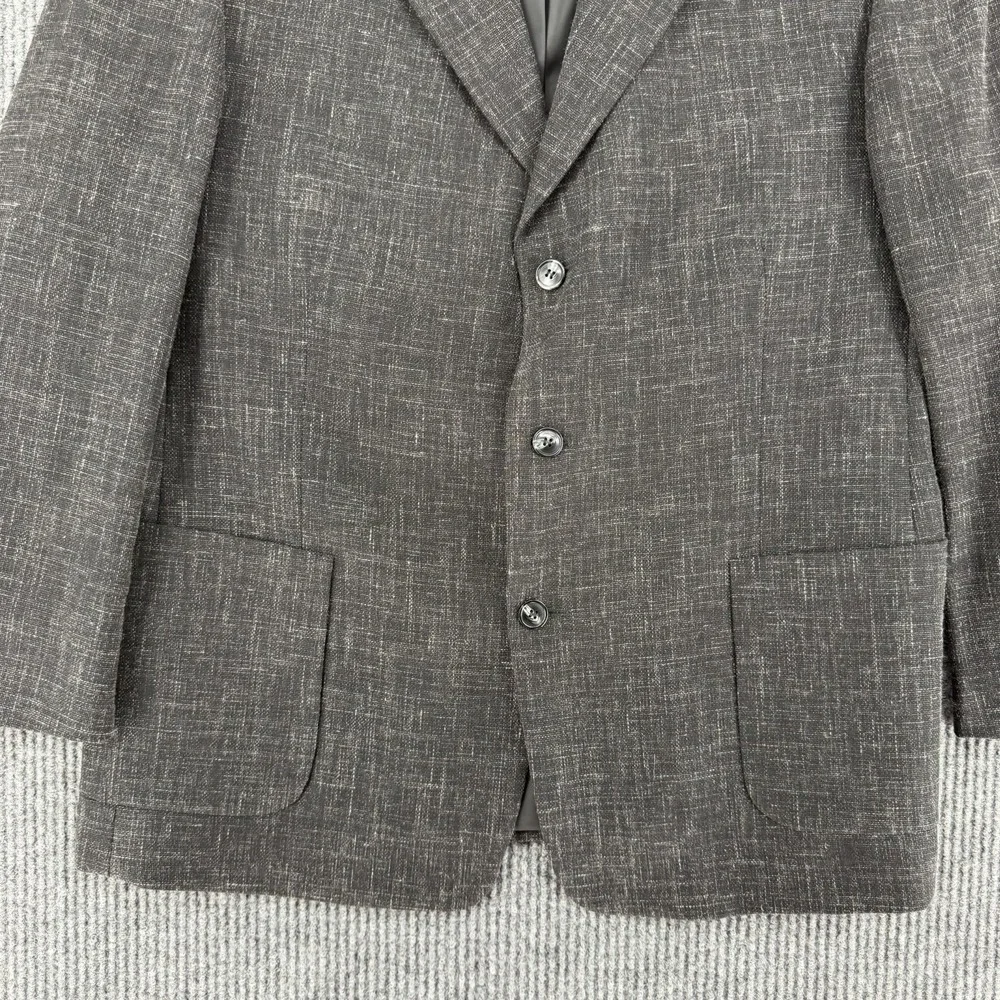 Vintage Barrington mens suit blazer wool linen 44S sport coat tweed formal short